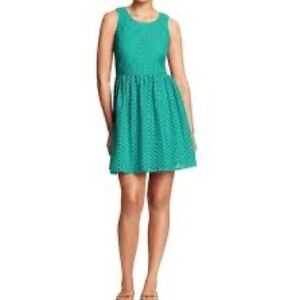 Atmosphere Green Eyelet Dress